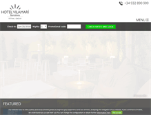 Tablet Screenshot of hotelvilamari.com